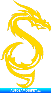 Samolepka Dragon 033 pravá jasně žlutá