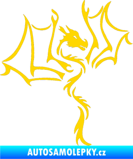 Samolepka Dragon 034 pravá jasně žlutá