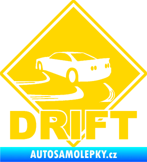 Samolepka Drift 001 jasně žlutá