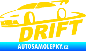 Samolepka Drift 002 jasně žlutá