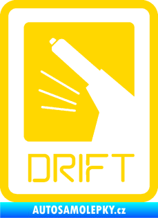 Samolepka Drift 004 jasně žlutá