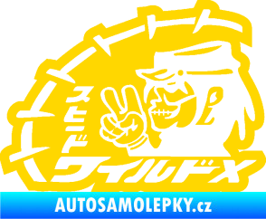 Samolepka Drifter 001 jasně žlutá