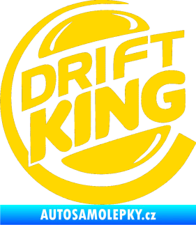 Samolepka Drift king jasně žlutá