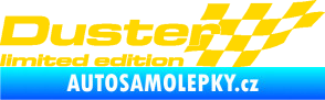 Samolepka Duster limited edition pravá jasně žlutá