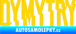 Samolepka Dymytry 001 jasně žlutá