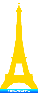 Samolepka Eifelova věž 001 jasně žlutá