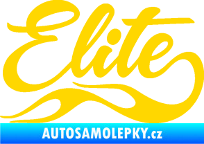 Samolepka Elite nápis jasně žlutá