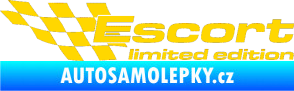 Samolepka Escort limited edition levá jasně žlutá