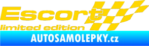 Samolepka Escort limited edition pravá jasně žlutá