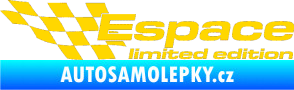 Samolepka Espace limited edition levá jasně žlutá