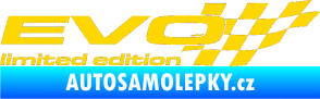 Samolepka Evo limited edition pravá jasně žlutá