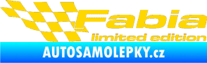 Samolepka Fabia limited edition levá jasně žlutá