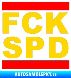 Samolepka FCK SPD jasně žlutá