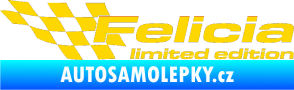 Samolepka Felicia limited edition levá jasně žlutá