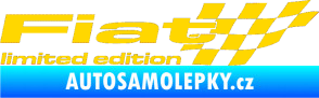Samolepka Fiat limited edition pravá jasně žlutá