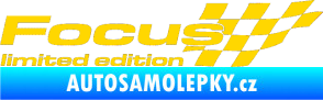 Samolepka Focus limited edition pravá jasně žlutá