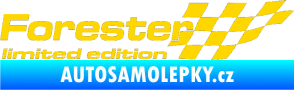 Samolepka Forester limited edition pravá jasně žlutá