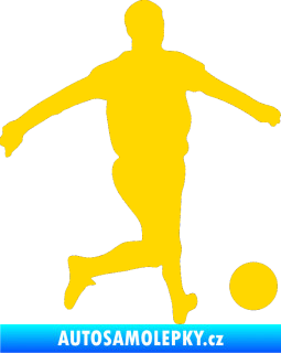 Samolepka Fotbalista 017 pravá jasně žlutá