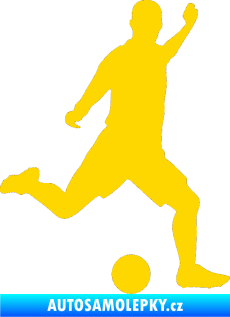 Samolepka Fotbalista 031 pravá jasně žlutá
