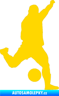 Samolepka Fotbalista 041 pravá jasně žlutá
