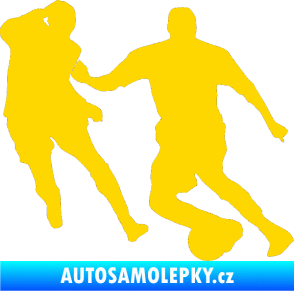 Samolepka Fotbalista 045 pravá jasně žlutá