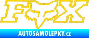 Samolepka Fox 001 jasně žlutá