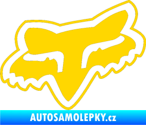 Samolepka Fox 003 jasně žlutá