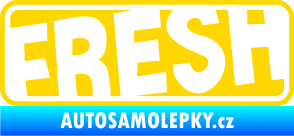 Samolepka Fresh 002  jasně žlutá