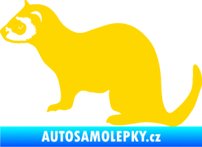 Samolepka Fretka 001 levá jasně žlutá