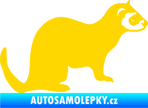 Samolepka Fretka 001 pravá jasně žlutá