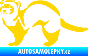 Samolepka Fretka 002 levá jasně žlutá