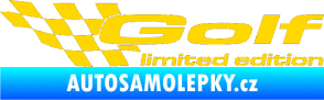 Samolepka Golf limited edition levá jasně žlutá