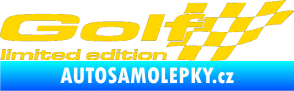 Samolepka Golf limited edition pravá jasně žlutá