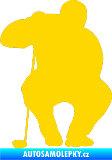 Samolepka Golfista 006 levá jasně žlutá