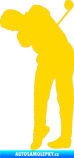 Samolepka Golfista 013 levá jasně žlutá