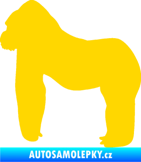 Samolepka Gorila 001 levá jasně žlutá