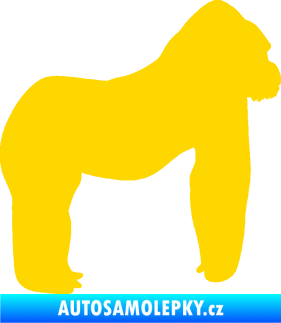 Samolepka Gorila 001 pravá jasně žlutá