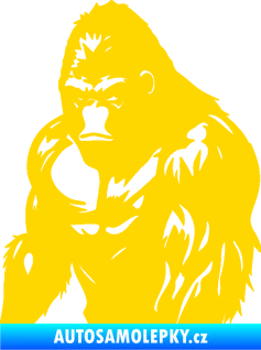 Samolepka Gorila 004 levá jasně žlutá