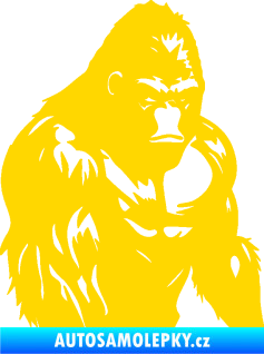 Samolepka Gorila 004 pravá jasně žlutá
