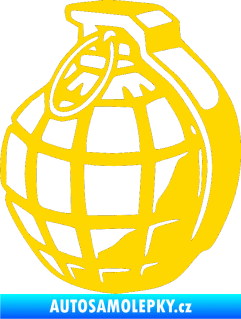 Samolepka Granát levá jasně žlutá