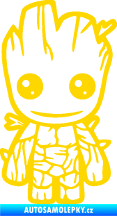 Samolepka Groot 002 levá baby jasně žlutá