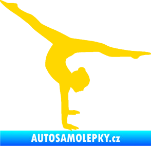 Samolepka Gymnastka 005 pravá jasně žlutá