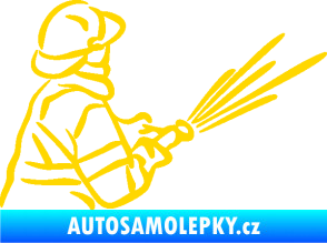 Samolepka Hasič 015 pravá jasně žlutá