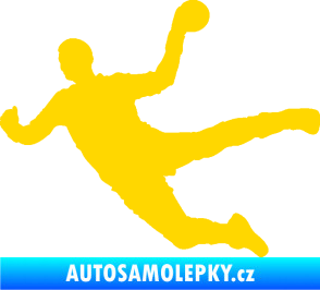 Samolepka Házená 002 levá jasně žlutá