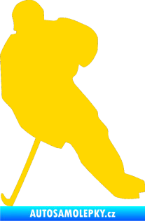 Samolepka Hokejista 003 levá jasně žlutá