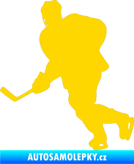 Samolepka Hokejista 009 levá jasně žlutá