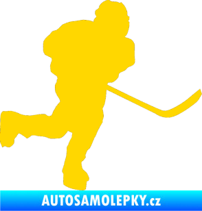 Samolepka Hokejista 017 pravá jasně žlutá