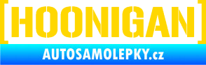 Samolepka Hoonigan nápis jasně žlutá