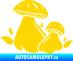 Samolepka Houby 002 levá jasně žlutá