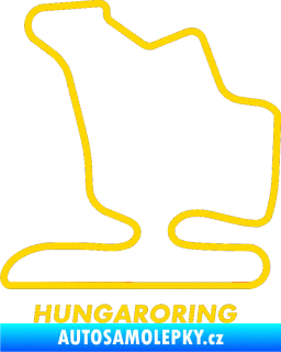 Samolepka Okruh Hungaroring jasně žlutá